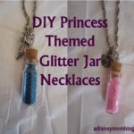 DIY: Princess Inspired Glitter Necklaces