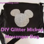 DIY: Glitter Mickey Messenger Bag