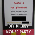 DIY: Mickey Mouse Party Invitations