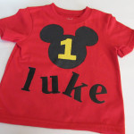Mickey 1st Birthday Shirt