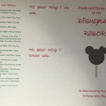 Disneyland Resort Food and Drink Checklist