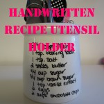 Handwritten Recipe Utensil Holder